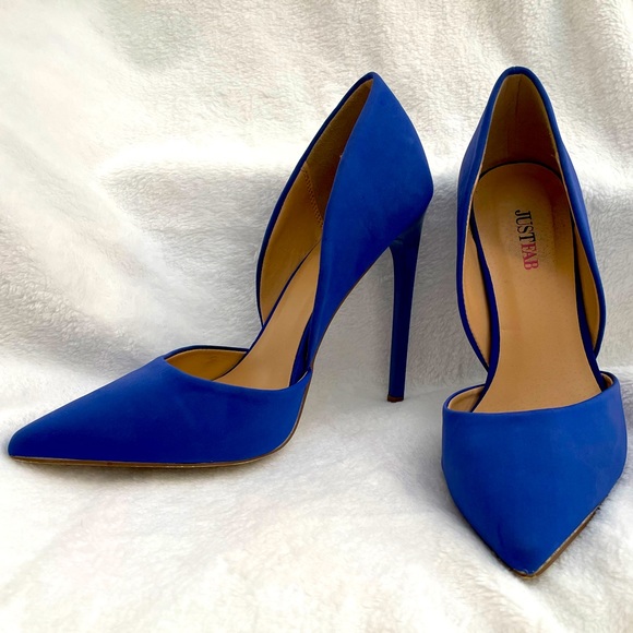 JustFab Shoes - Justfab ‘Monika’ Blue Heels - 7.5
